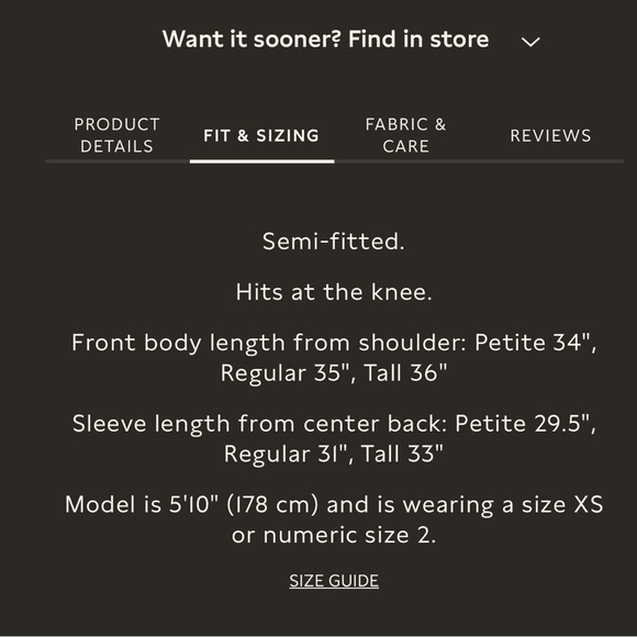 NWT banana republic knee length sweater dress (XS) - Picture 7 of 8